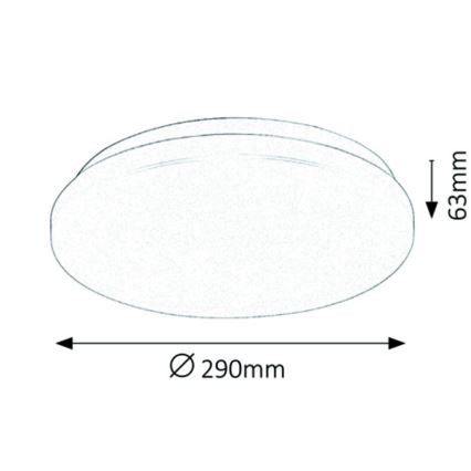 Rabalux - Luz de teto LED 1xLED/20W/230V
