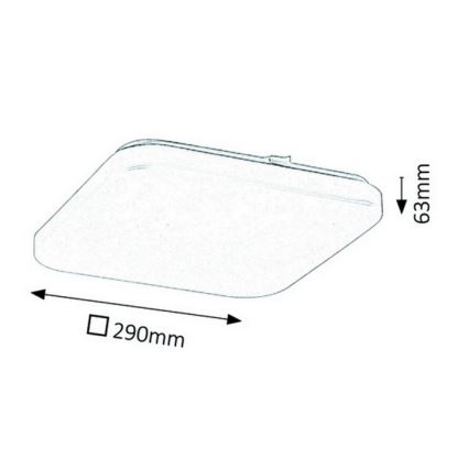 Rabalux - Luz de teto LED 1xLED/20W/230V