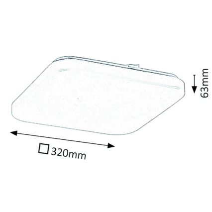 Rabalux - Luz de teto LED LED/32W/230V