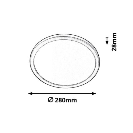 Rabalux - Luz de teto de casa de banho LED LED/15W/230V IP44