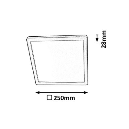 Rabalux - Luz de teto de casa de banho LED LED/15W/230V IP44