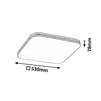 Rabalux - Luz de teto LED LED/36W/230V angular