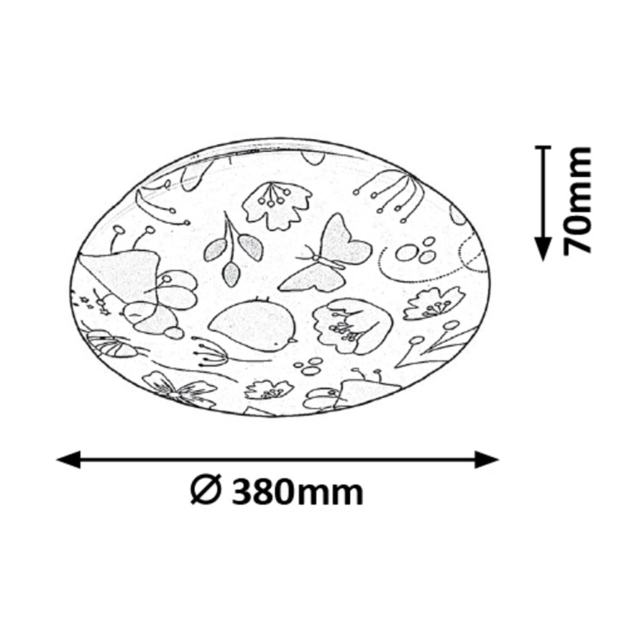 Rabalux - Luz de teto de criança LED LED/24W/230V