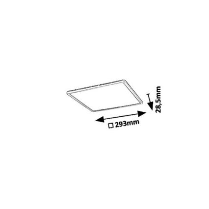 Rabalux 3429 - Luz de teto LED PAVEL LED/18W/230V