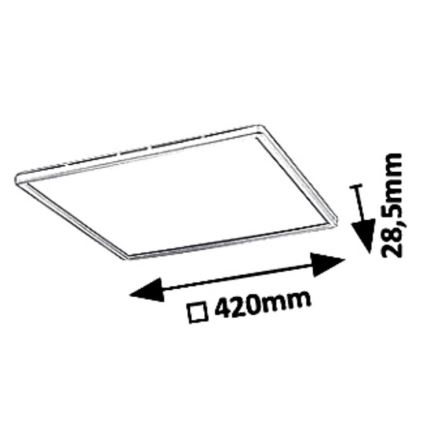 Rabalux - Iluminação de teto LED com regulação LED/22W/230V