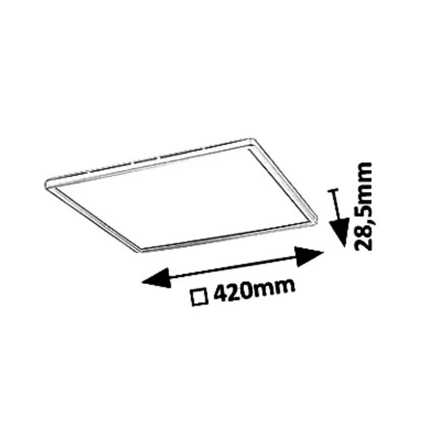 Rabalux - Iluminação de teto LED com regulação LED/22W/230V