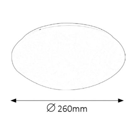 Rabalux - Luz de teto de casa de banho LED LED/12W/230V IP44