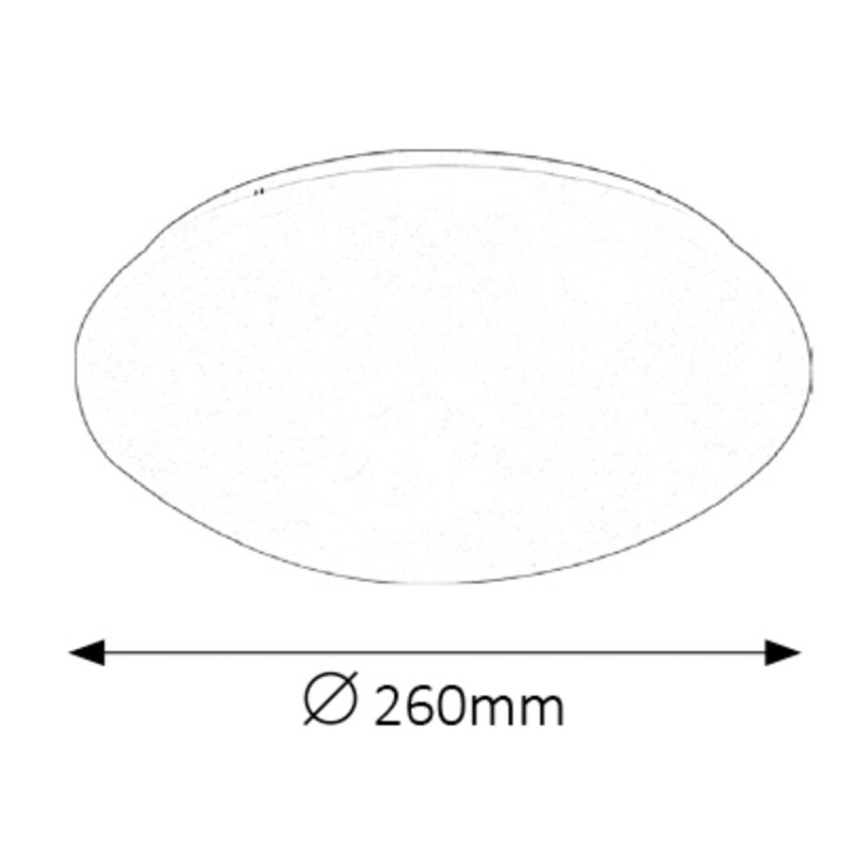 Rabalux - Luz de teto de casa de banho LED LED/12W/230V IP44