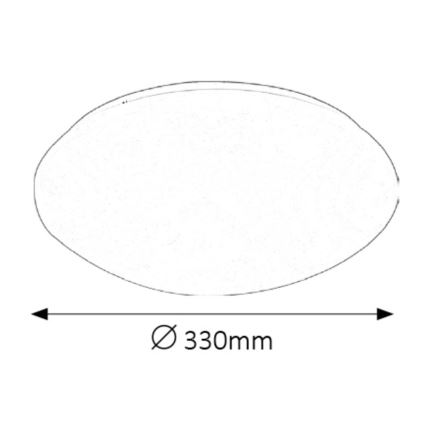 Rabalux - Luz de teto de casa de banho LED LED/18W/230V IP44