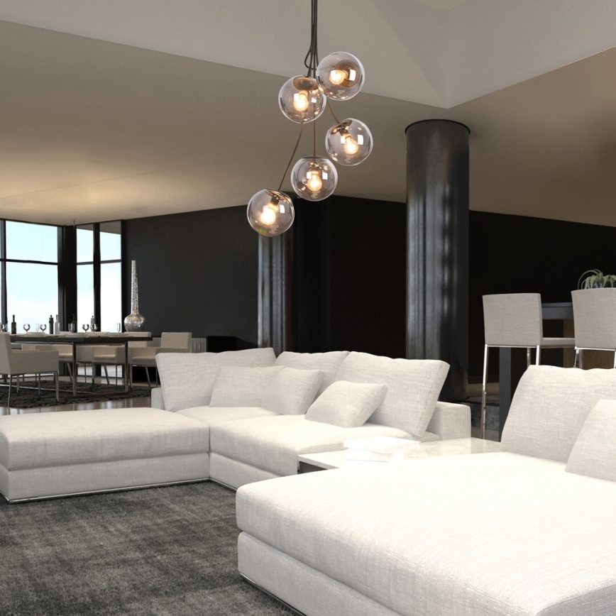 Rabalux - Candelabro suspenso GLORY 5xE14/40W/230V