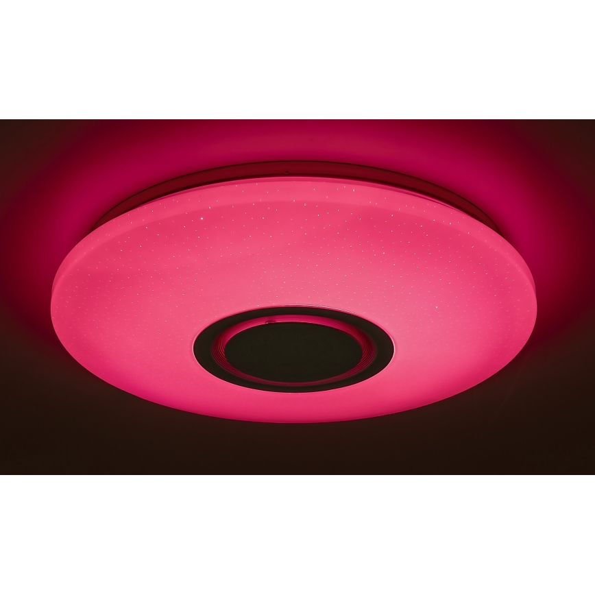 Rabalux - Iluminação de teto LED RGB com regulação e altifalante LED/24W/230V Wi-Fi Tuya + comando