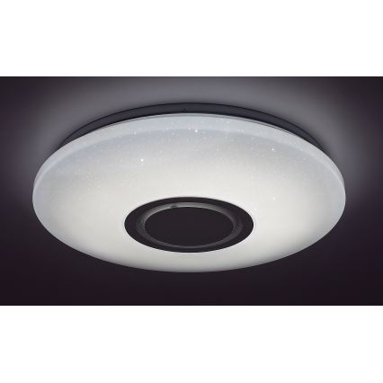 Rabalux - Iluminação de teto LED RGB com regulação e altifalante LED/24W/230V Wi-Fi Tuya + comando