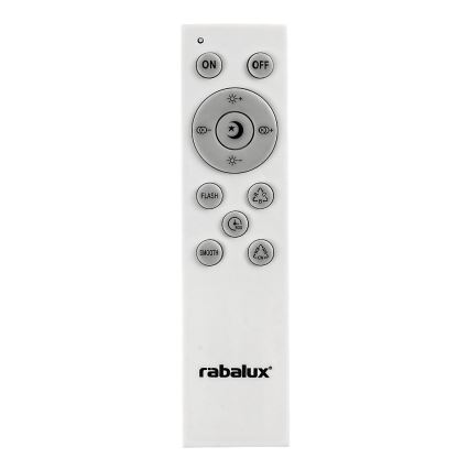 Rabalux - Iluminação de teto LED RGB com regulação e altifalante LED/24W/230V Wi-Fi Tuya + comando
