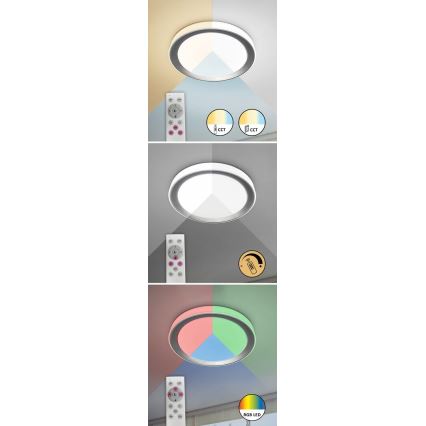 Rabalux - Iluminação de teto LED RGB com regulação LED/40W/230V 2700-6500K Wi-Fi Tuya  + comando