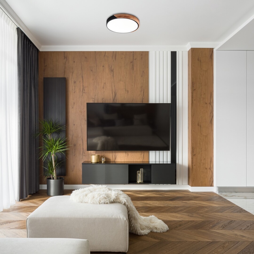 Rabalux - Iluminação de teto LED LED/24W/230V preto/carvalho