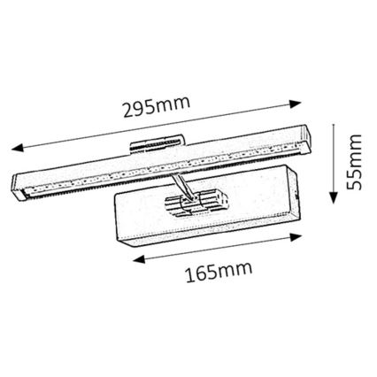 Rabalux - Iluminação de ilustração LED LED/5W/230V