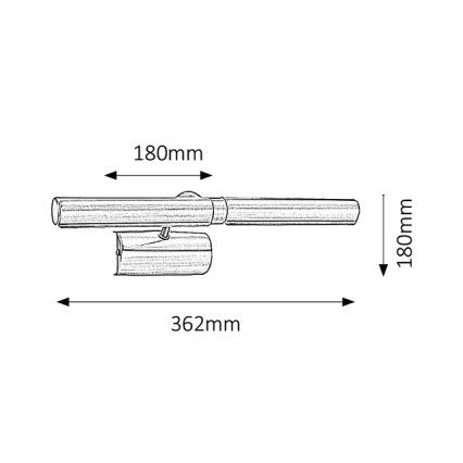 Rabalux - Luz de imagem 2xE14/40W/230V