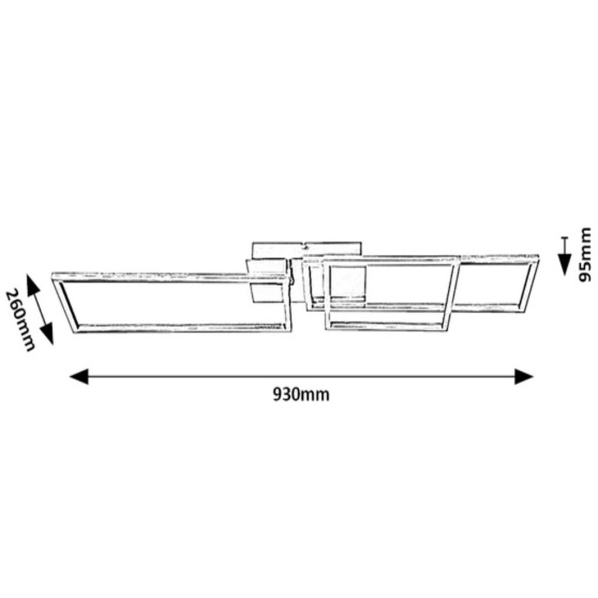 Rabalux - Candelabro montado à superfície LED LED/44W/230V branco