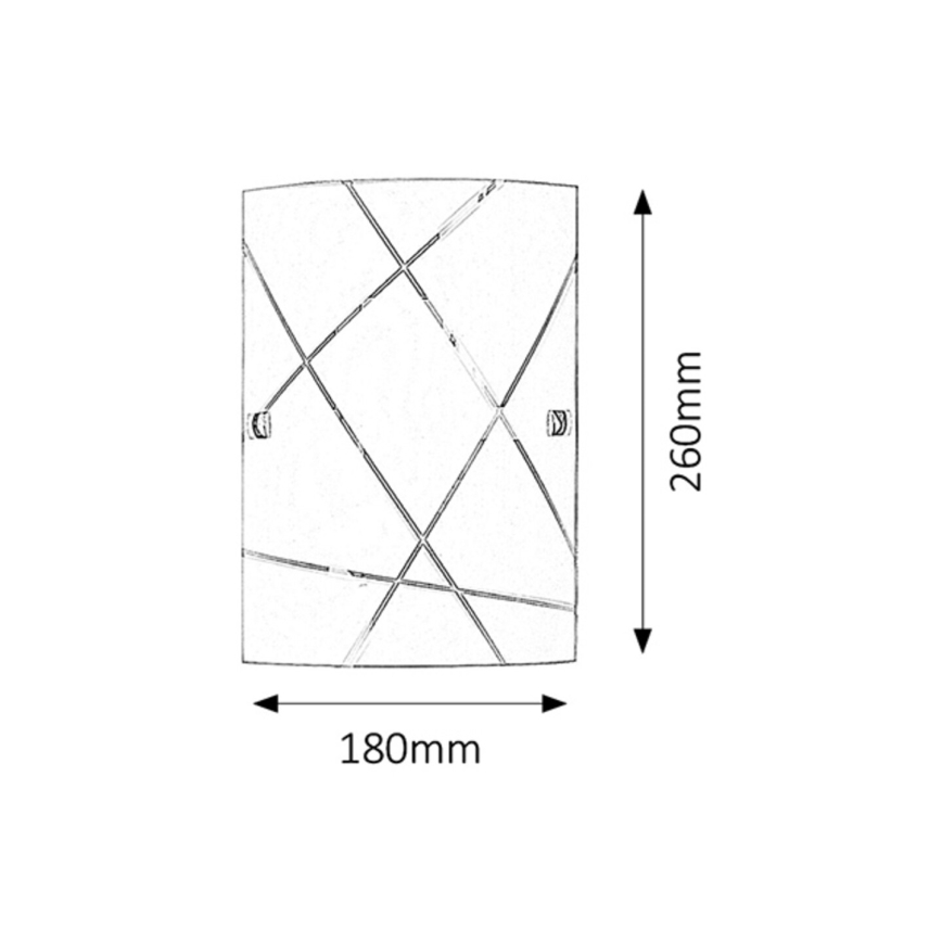 Rabalux - Luz de parede 1xE27/60W/230V