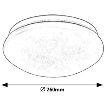Rabalux - Luz de teto LED LED/12W/230V