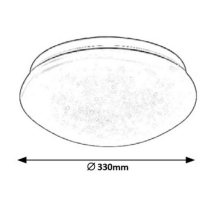 Rabalux - Iluminação de teto LED LED/18W/230V 330mm