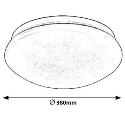 Rabalux - Luz de teto LED LED/24W/230V