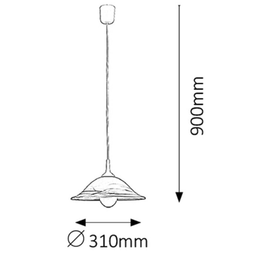 Rabalux - Candelabro 1xE27/60W/230V