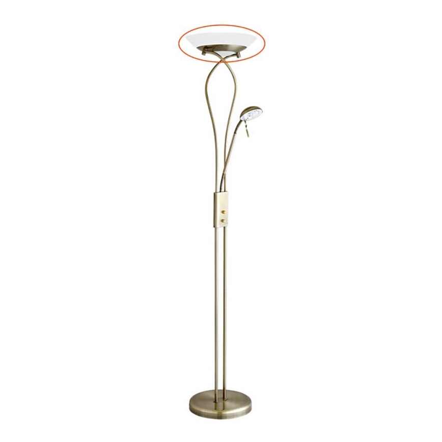 Rabalux 4078 - Vidro de substituição para candeeiro de pé GAMMA R7s grande