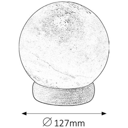 Rabalux - Candeeiro de sal 1xE14/15W/230V acácia 2,6 kg