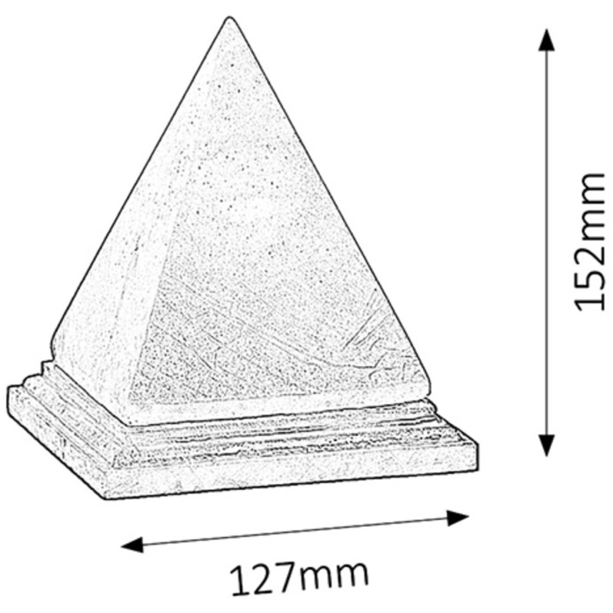 Rabalux - Candeeiro de sal 1xE14/15W/230V acácia 2,8 kg