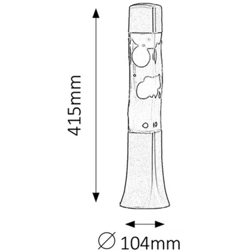 Rabalux - Candeeiro lava 1xE14/25W/230V