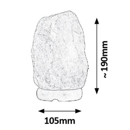 Rabalux - Candeeiro de sal 1xE14/15W/230V 1,6 kg