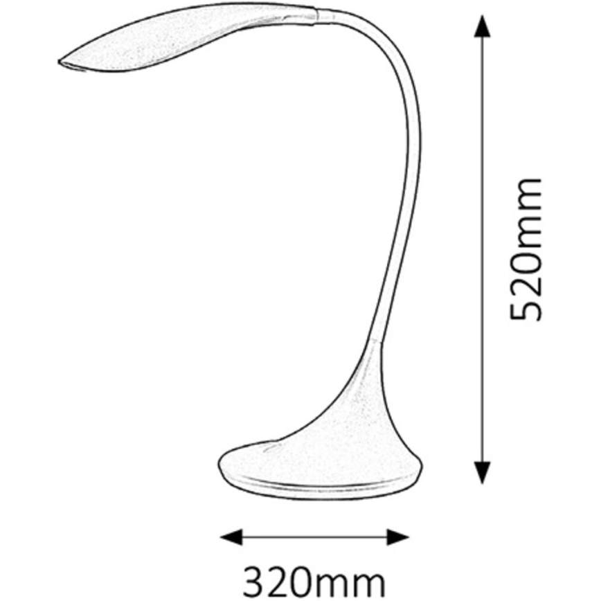 Rabalux - Candeeiro com regulação LED DOMINIC 1xLED/4,5W/230V