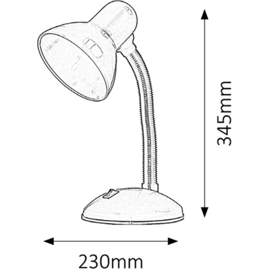Rabalux - Lâmpada de mesa 1xE27/40W/230V