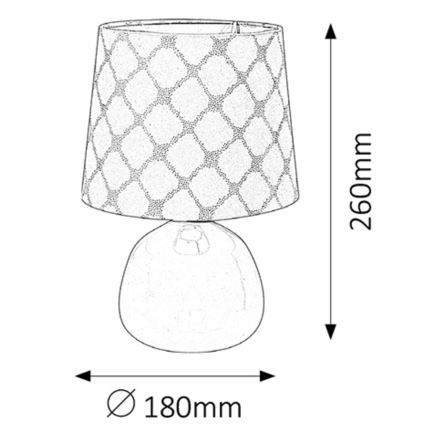 Rabalux - Lâmpada de mesa E14/40W branco