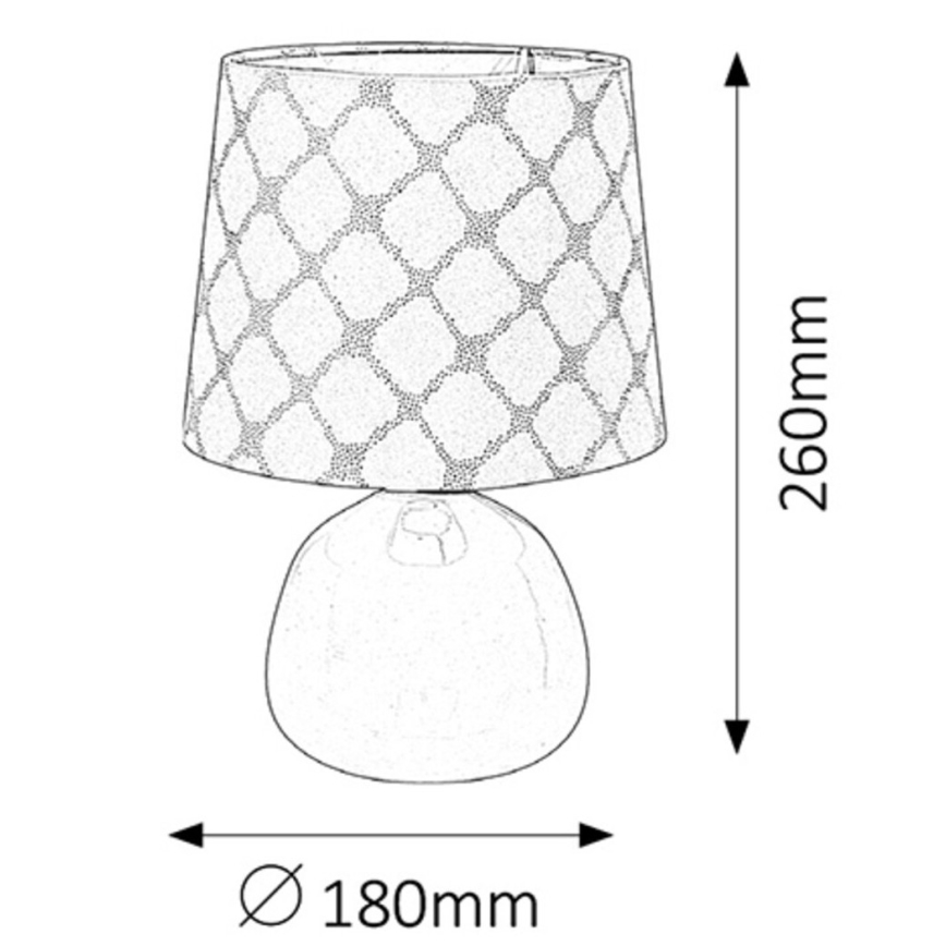 Rabalux - Lâmpada de mesa E14/40W branco