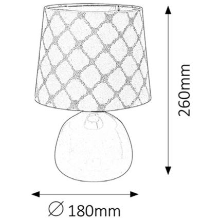 Rabalux - Lâmpada de mesa 1xE14/40W rosa