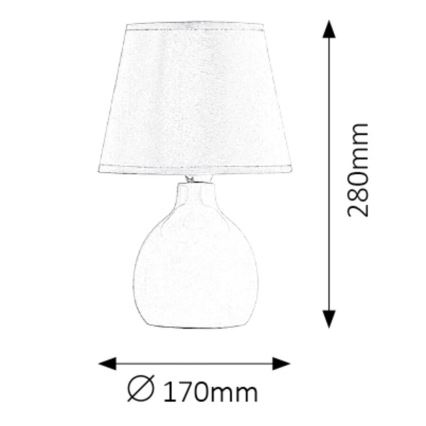 Rabalux - Candeeiro de mesa 1xE14/40W/230V branco