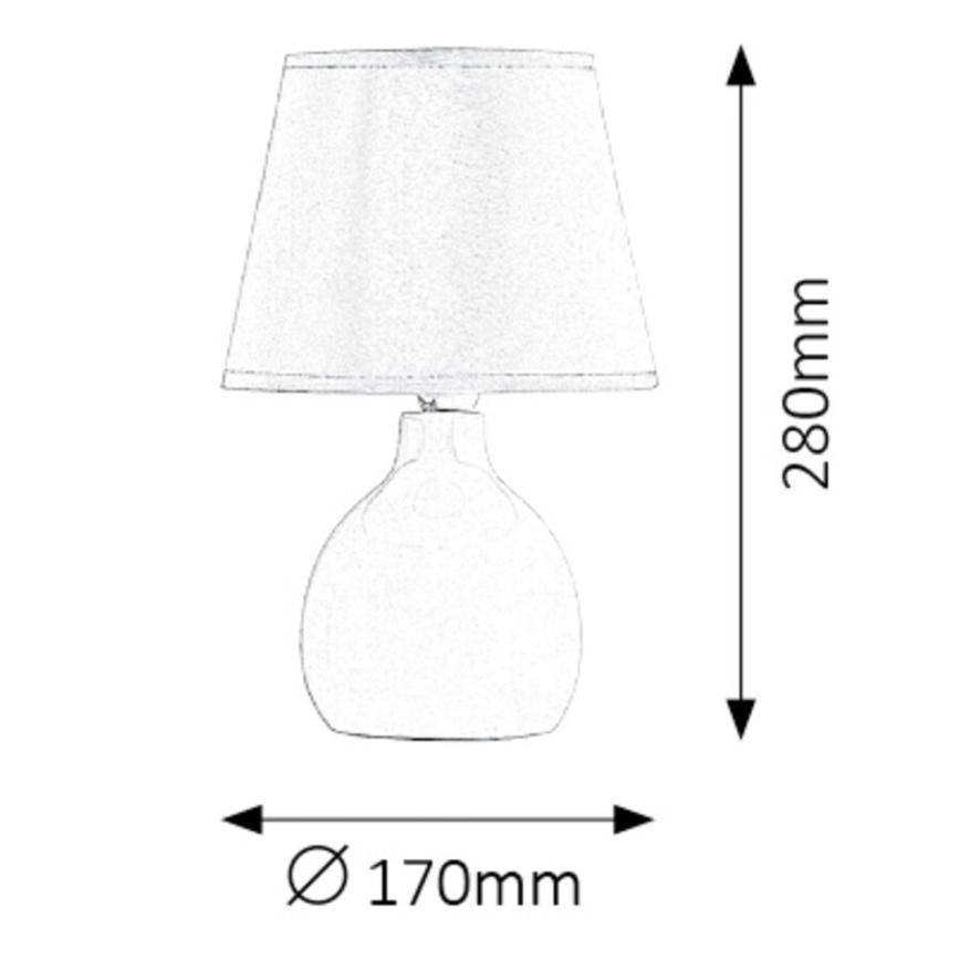 Rabalux - Candeeiro de mesa 1xE14/40W/230V branco