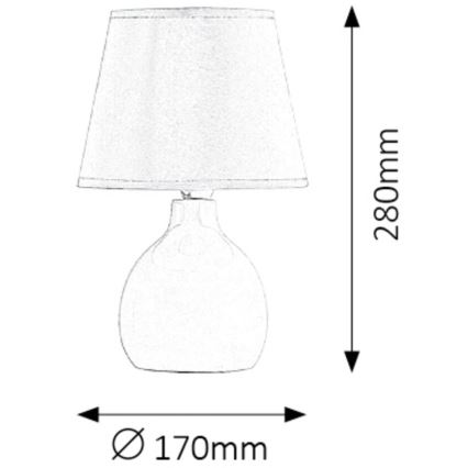 Rabalux - Lâmpada de mesa 1xE14/40W/230V