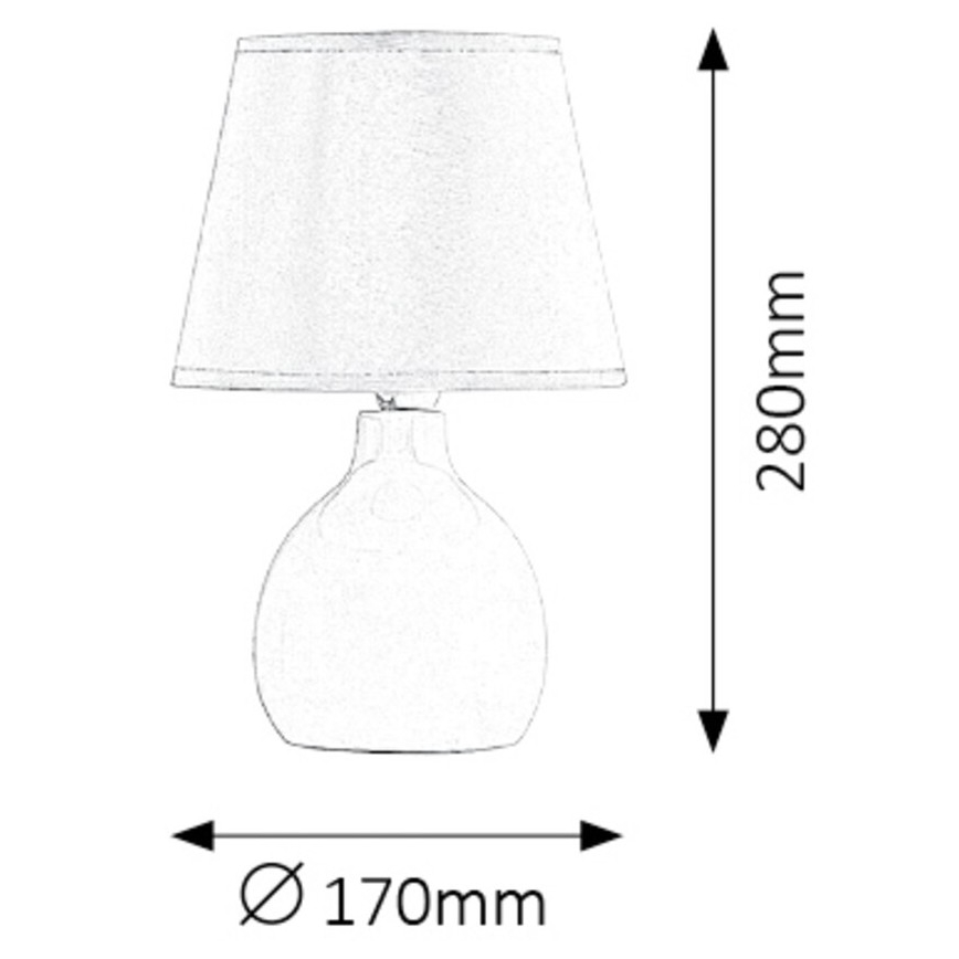 Rabalux - Lâmpada de mesa 1xE14/40W/230V