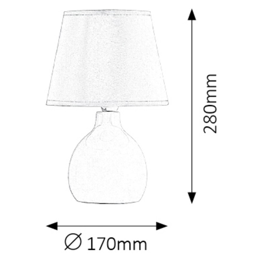 Rabalux - Lâmpada de mesa 1xE14/40W/230V