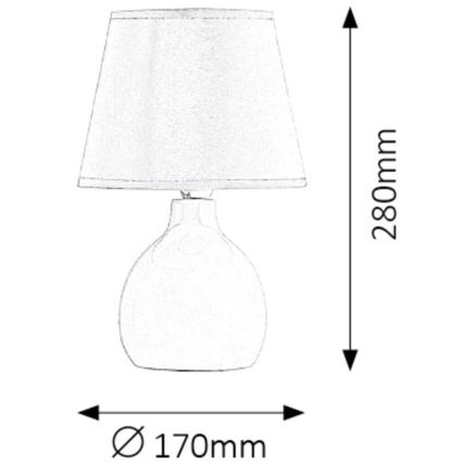 Rabalux - Lâmpada de mesa 1xE14/40W/230V