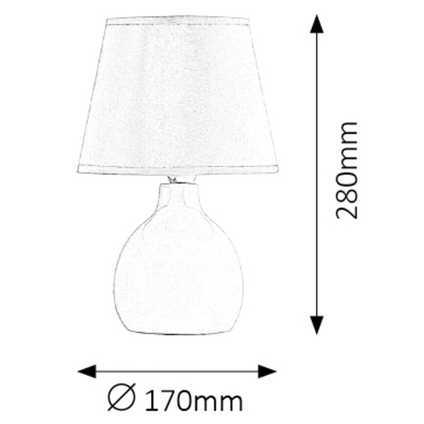 Rabalux - Lâmpada de mesa 1xE14/40W/230V