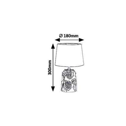 Rabalux 4549 - Lâmpada de mesa SONAL 1xE14/40W/230V