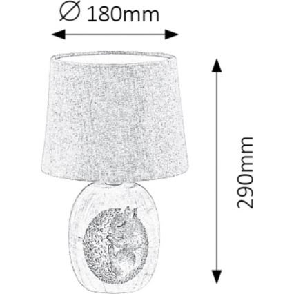 Rabalux - Candeeiro de mesa de criança 1xE14/40W/230V