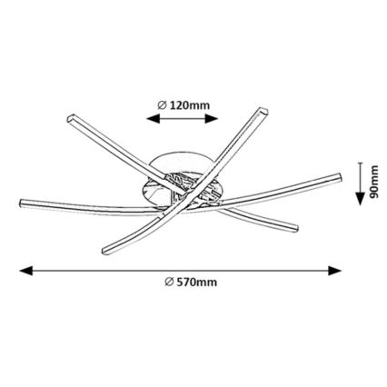 Rabalux - Iluminação de teto LED LED/21W/230V 4000K