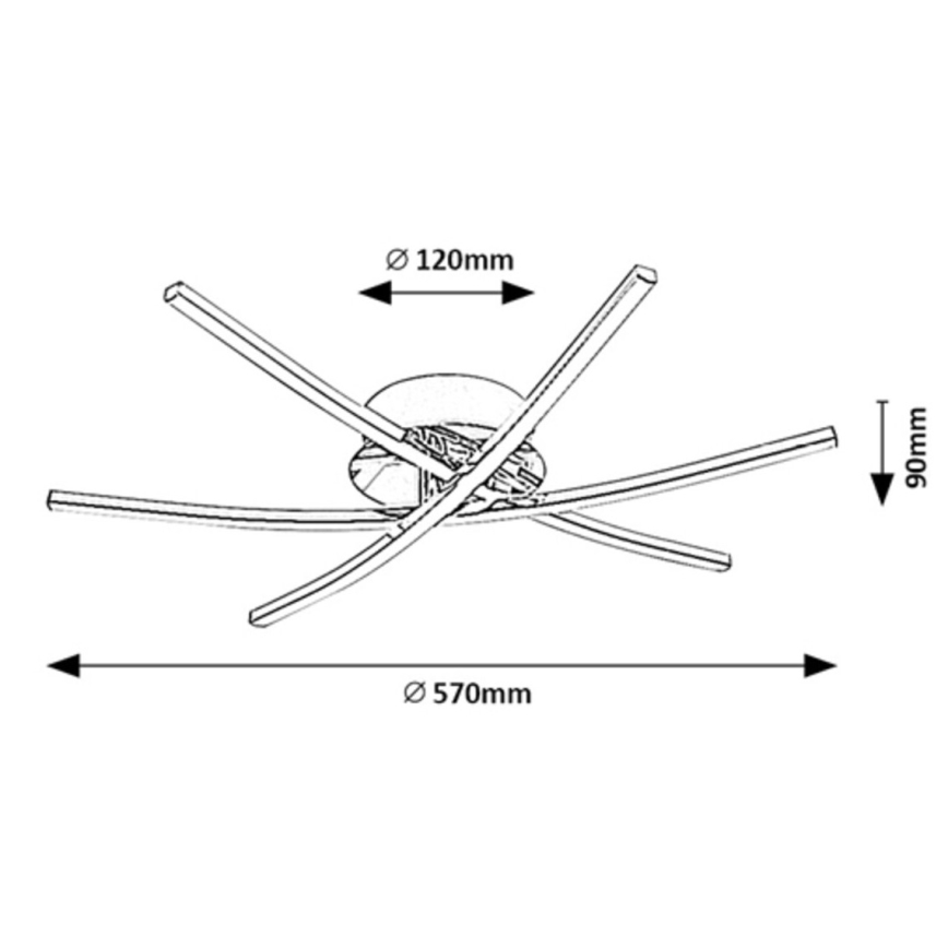 Rabalux - Iluminação de teto LED LED/21W/230V 4000K