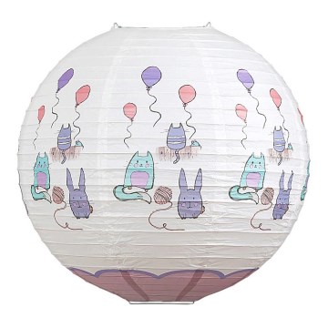 Rabalux 4632 - Abajur infantil para candeeiro de teto infantil CATHY E27 diâmetro 40 cm