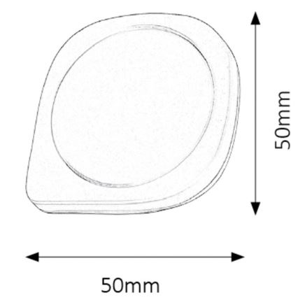 Rabalux - Iluminação LED com sensor LED/0,5W/230V 2700K branco
